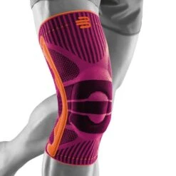 Bauerfeind Sports Knee Support Kniebandage - Berry, Pink -Wilson Verkaufsgeschäft 00012000 10