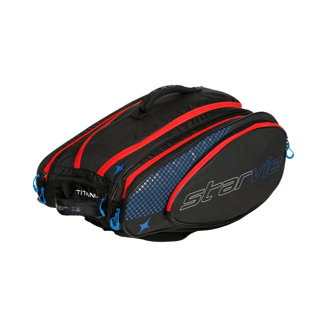 Titania Line Padelschlägertasche - Schwarz, Blau 3 Titania Line Padelschlägertasche - Schwarz, Blau