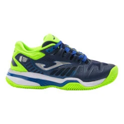 JOMA Slam Padelschuh Kinder - Dunkelblau, Neongrün