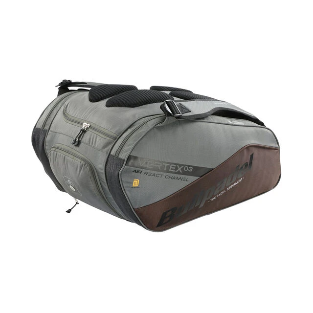 BULLPADEL VERTEX Padelschlägertasche - Grau, Braun 6 BULLPADEL VERTEX Padelschlägertasche - Grau, Braun – Bild 4