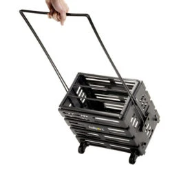 Tourna Ballport Deluxe Wheels 80er Ballkorb - Schwarz