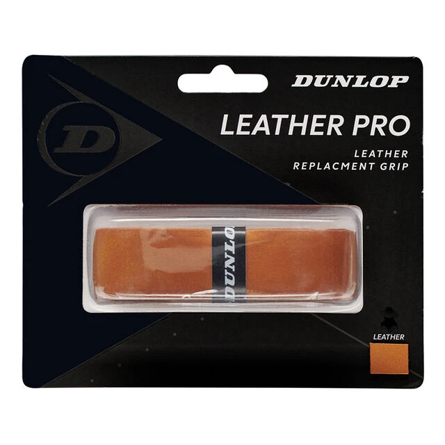 Dunlop Leather Pro Replacement Grip 1er Pack - Braun 3 Dunlop Leather Pro Replacement Grip 1er Pack - Braun