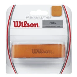Wilson Premium Leather Replacement Grip 1er Pack - Braun
