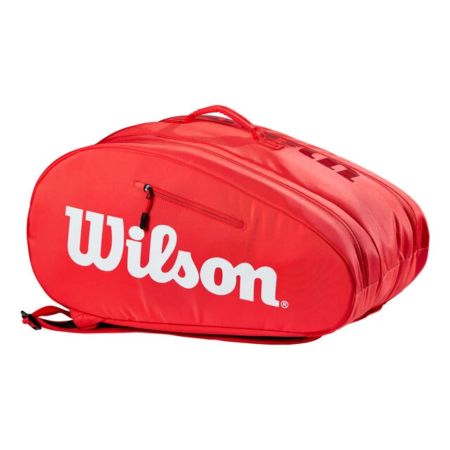 Wilson Super Tour Padelschlägertasche - Rot, Weiß 5 Wilson Super Tour Padelschlägertasche - Rot, Weiß – Bild 3