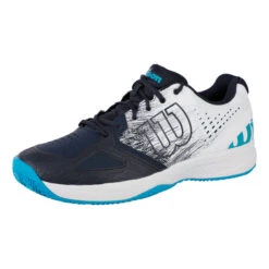 Wilson Kaos Comp 2.0 CC Ultra Sandplatzschuh Special Edition Herren - Weiß, Dunkelblau -Wilson Verkaufsgeschäft 02506000 000